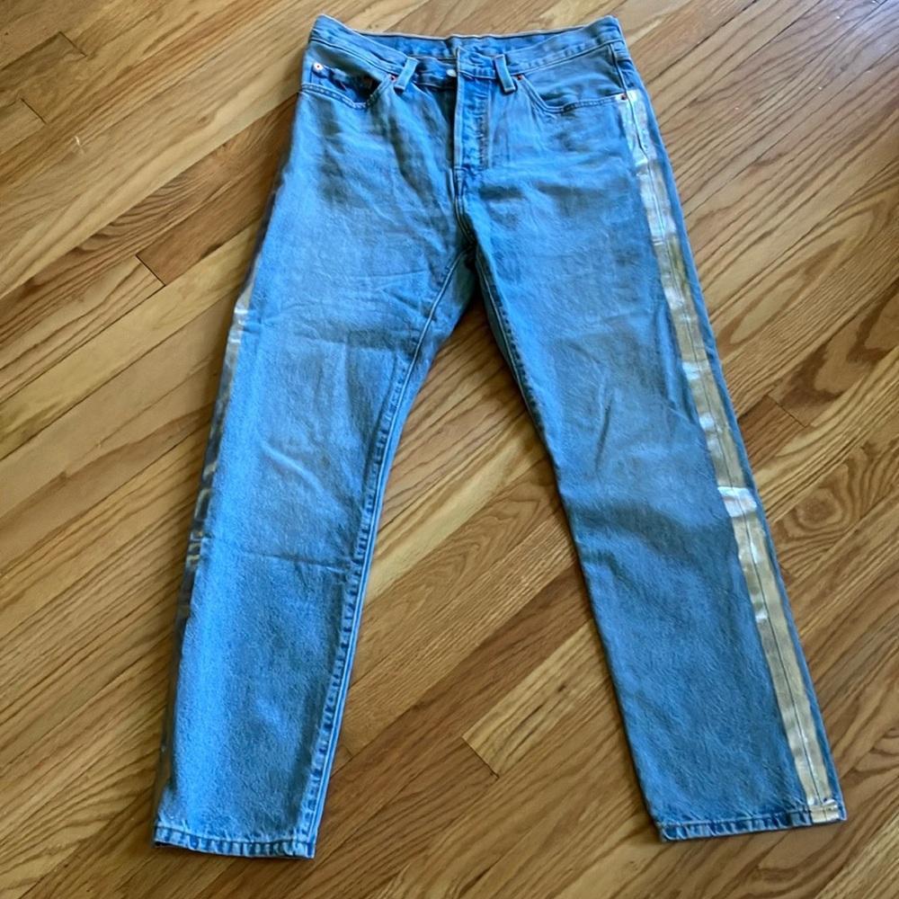 Levi’s 501 with silver stripe